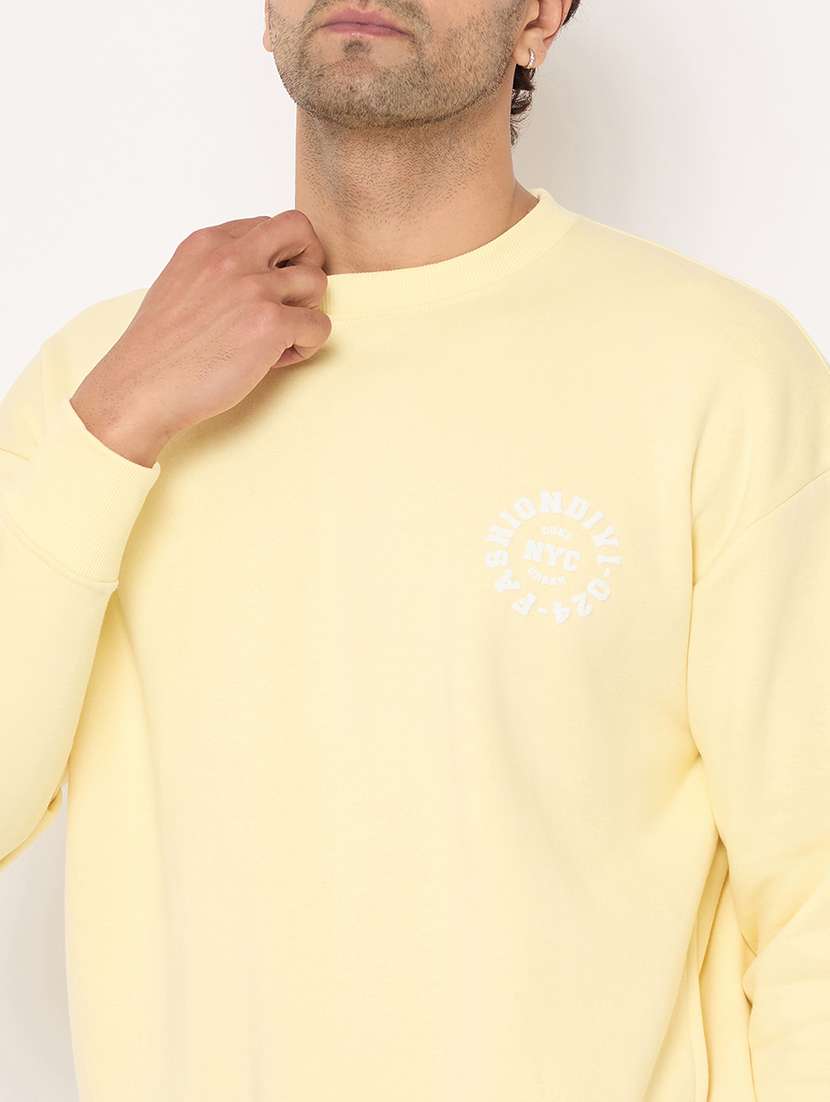 men long sleeves front & back print sweatshirt - 21686430 -  Standard Image - 4