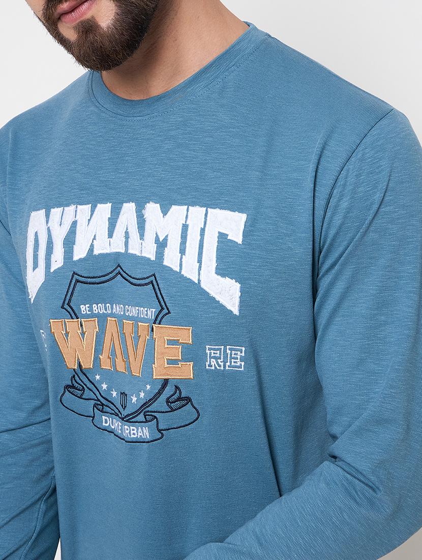 men long sleeves front print sweatshirt - 21686440 - Standard Image - 4