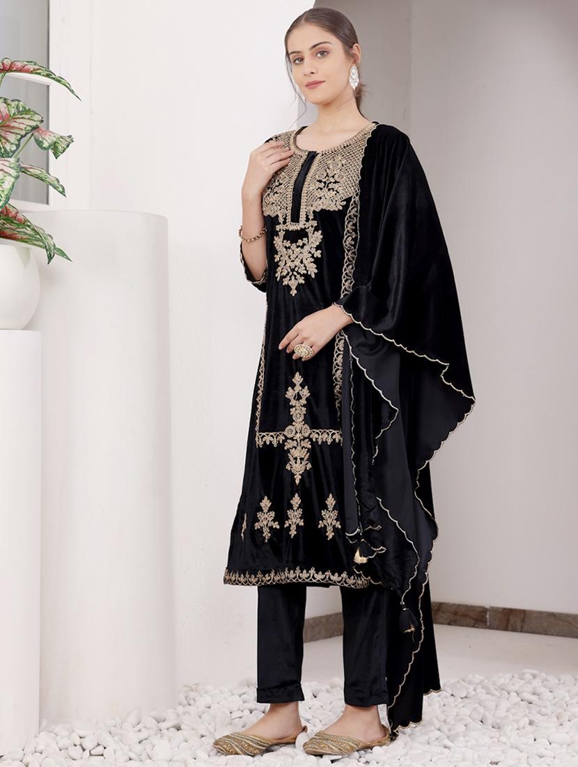 women three quarter sleeve suit set - 21686454 - Standard Image - 1