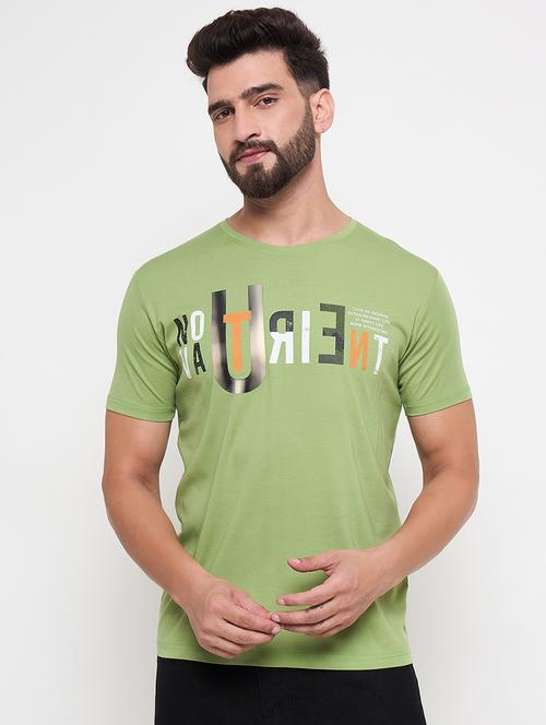 men round chest front print t-shirt - 21686484 -  Standard Image - 0