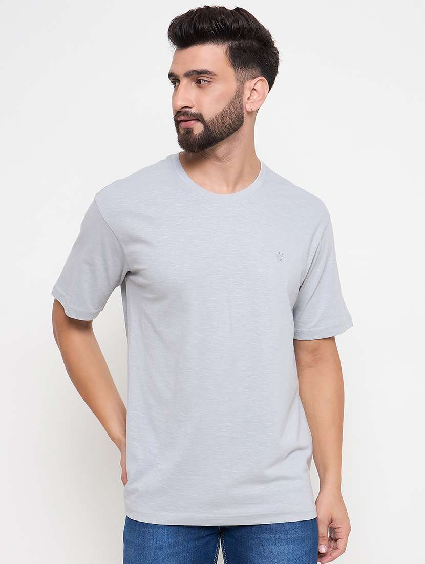 men round neck plain t-shirt