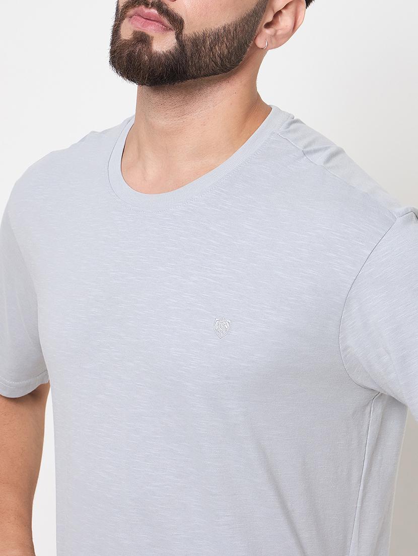 men round neck plain t-shirt - 21686499 - Standard Image - 4
