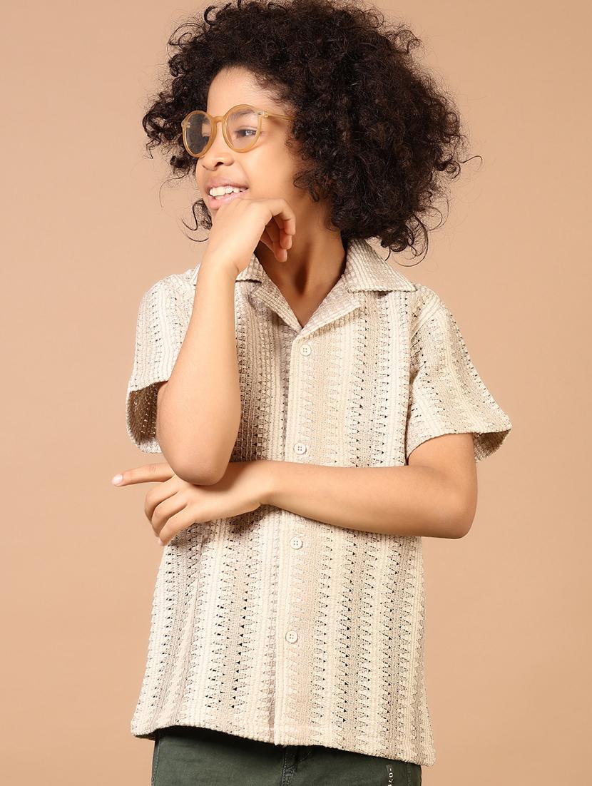 boys self designed cuban collared shirt - 21686603 -  Standard Image - 1