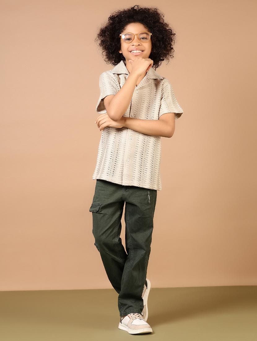 boys self designed cuban collared shirt - 21686603 - Standard Image - 4
