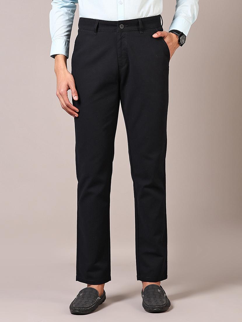men solid mid rise chinos trouser - 21686692 -  Zoom Image - 0