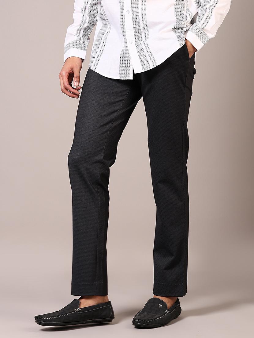 men solid mid rise chinos trouser - 21686711 -  Standard Image - 1