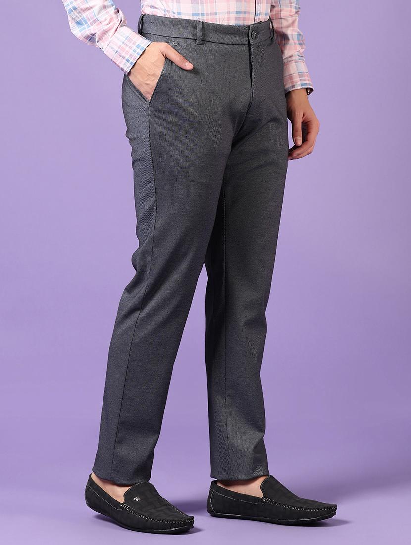 men solid mid rise chinos trouser - 21686712 -  Standard Image - 1