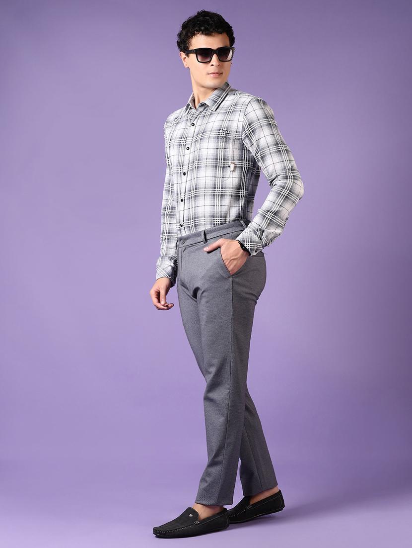 men solid mid rise casual chinos - 21686713 - Standard Image - 4