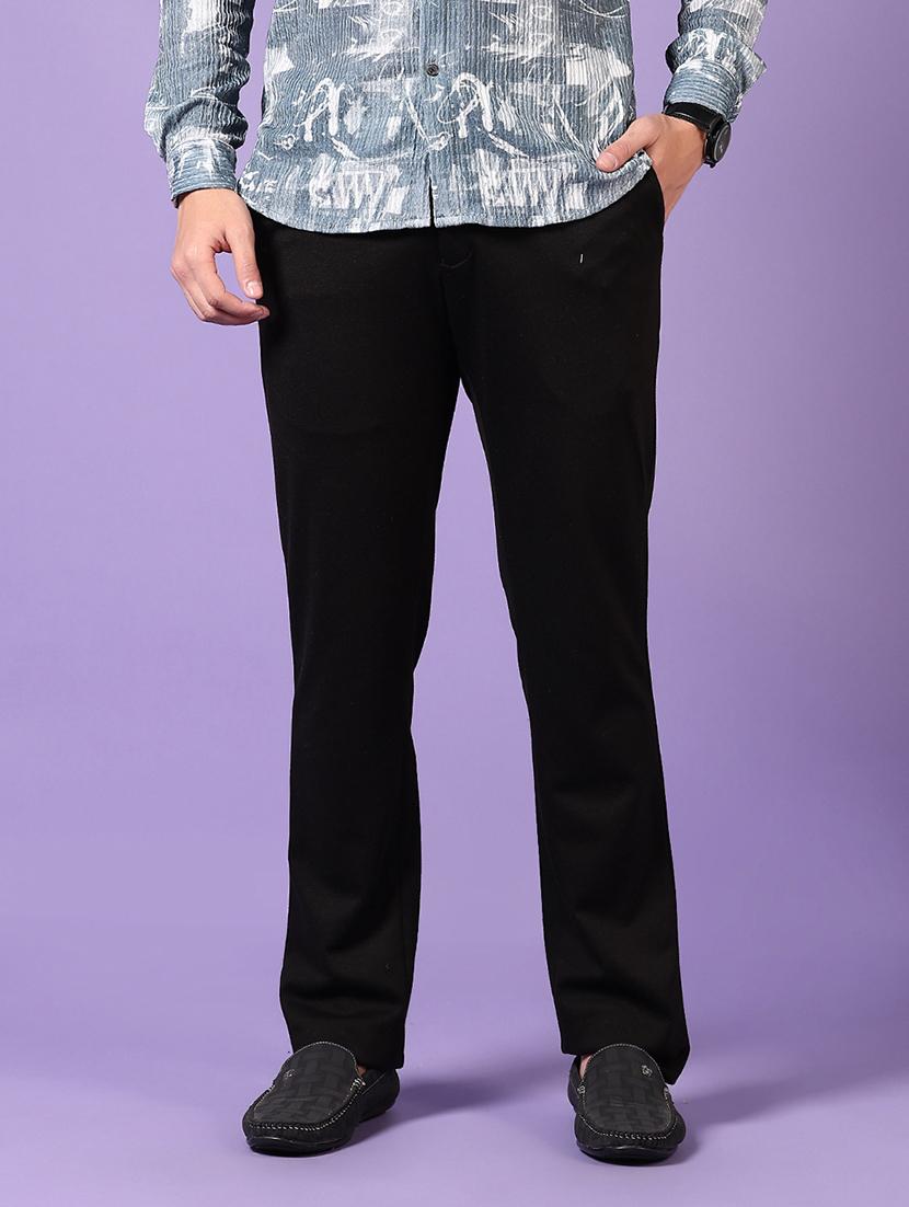 men solid mid rise casual chinos - 21686717 -  Standard Image - 1