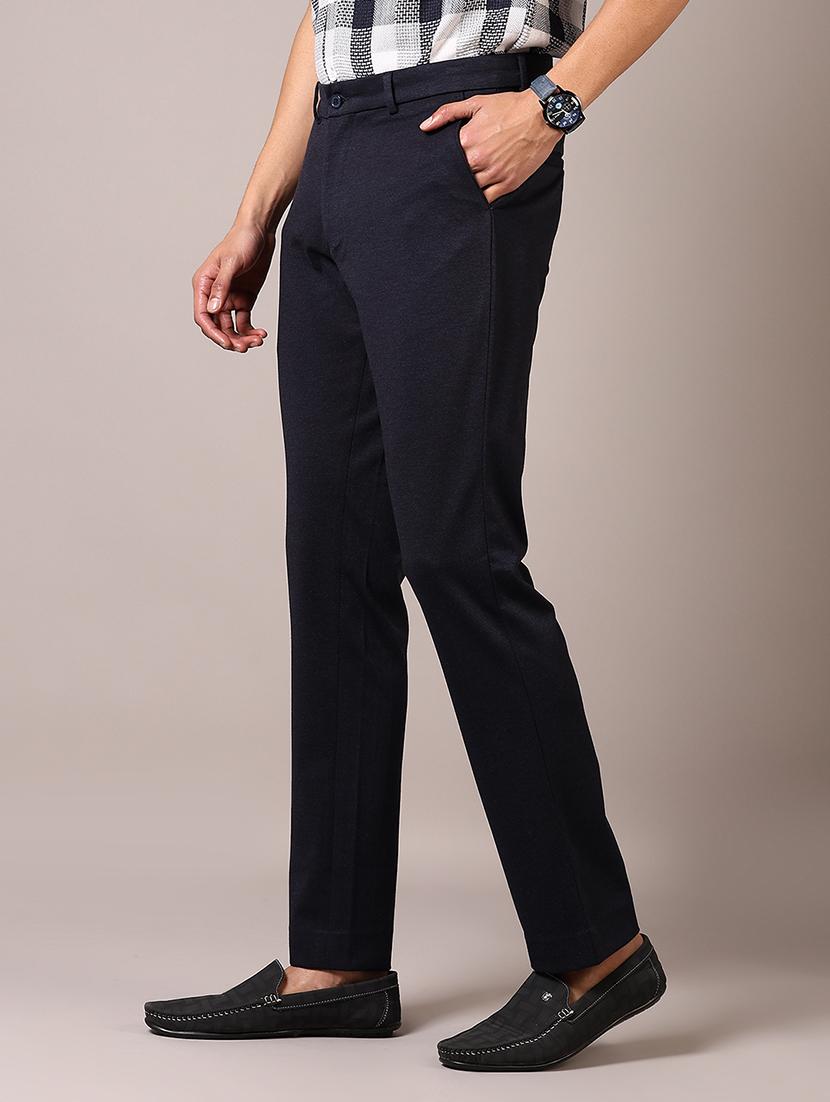 men solid mid rise casual chinos - 21686718 - Standard Image - 1