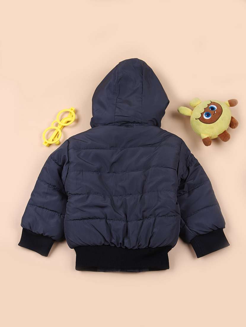 boys long sleeve hooded quilted jacket - 21686751 -  Standard Image - 1
