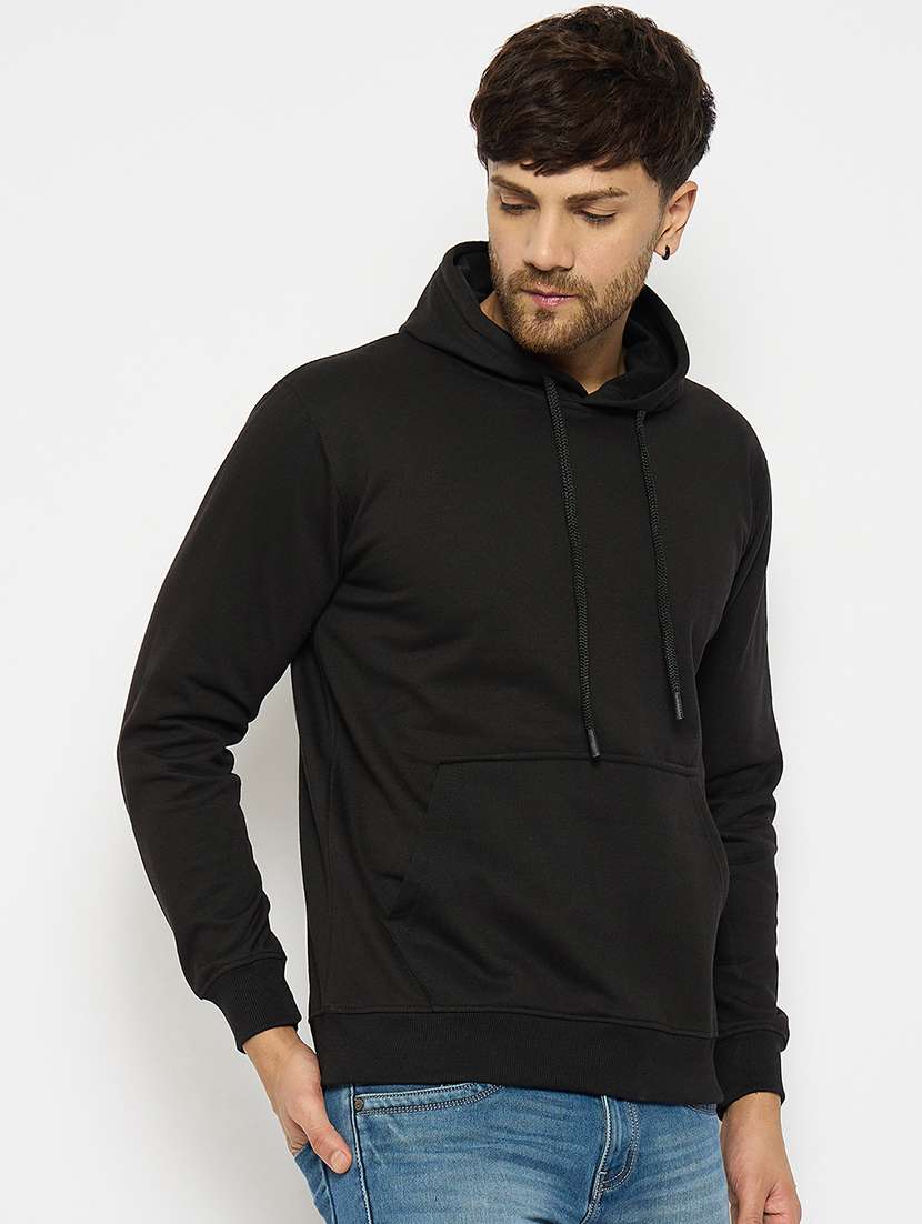men long sleeves plain sweatshirt - 21686773 - Standard Image - 1