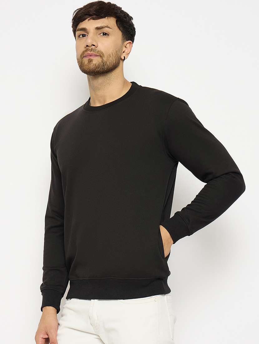 men long sleeves plain sweatshirt - 21686774 -  Standard Image - 1