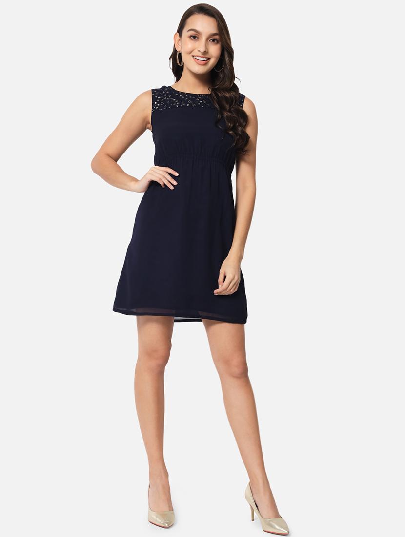 women embellished sleeveless a-line dress - 21687006 -  Zoom Image - 0