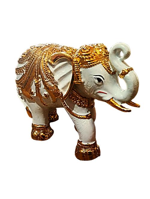 pure silver plated antique ganesha shankh (conch) for wealth and good luck - 21687050 - Standard Image - 0