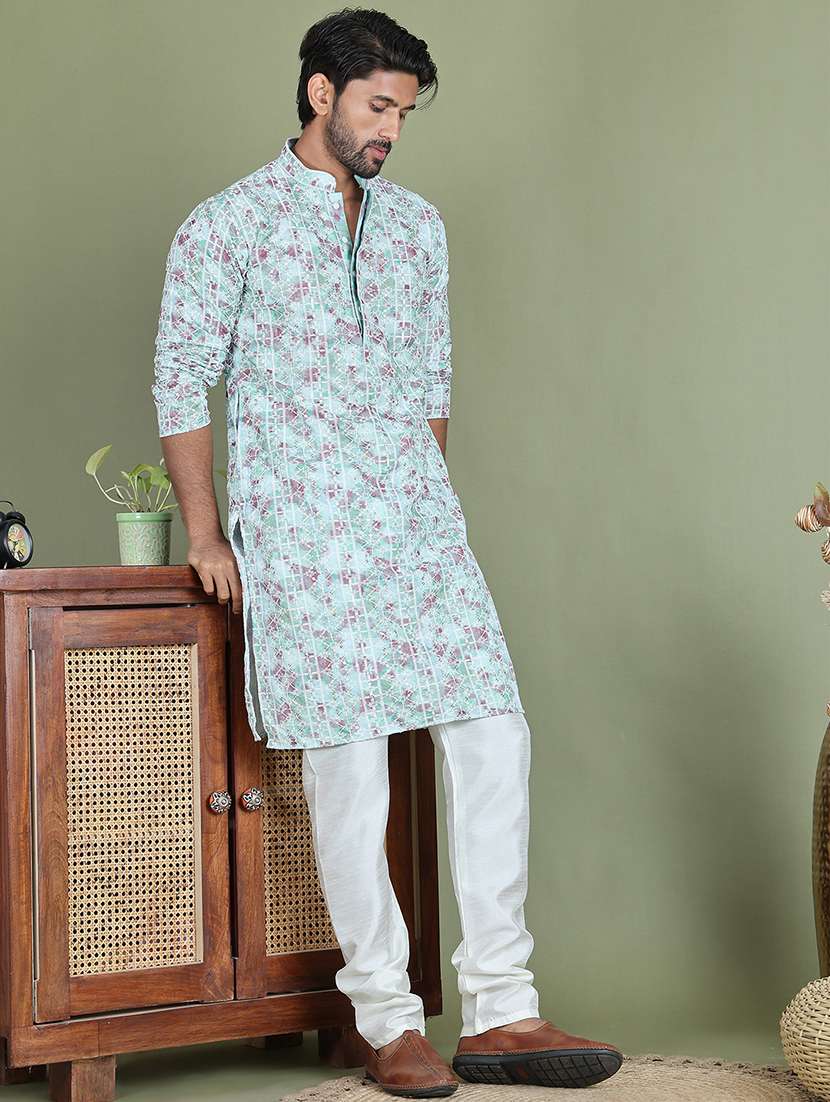 men solid cotton pyjama ethnic bottom wear - 21687295 -  Standard Image - 4
