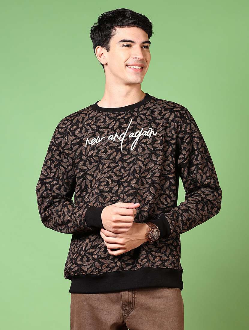 men long sleeves printed sweatshirt - 21687519 -  Standard Image - 1