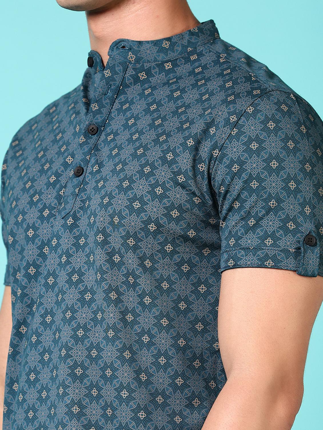 men solid short sleeves slim fit t-shirt - 21687651 - Standard Image - 4
