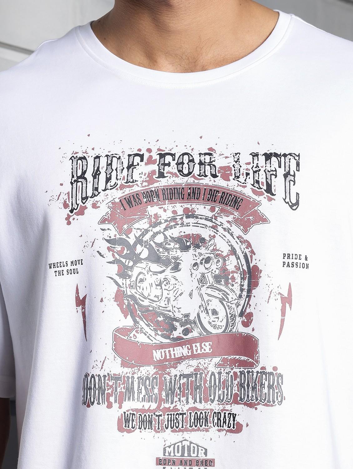men round neck front print t-shirt - 21687700 - Standard Image - 6