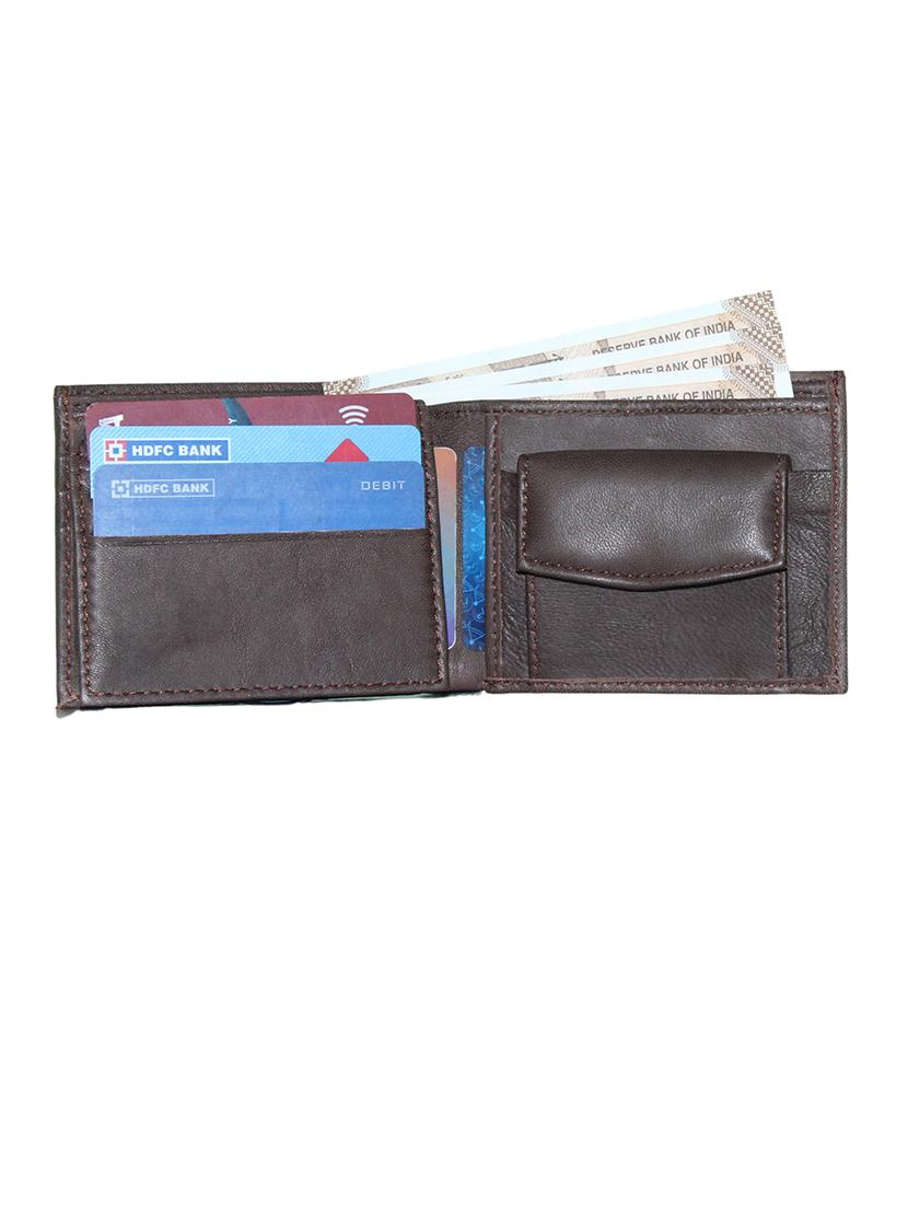 coffee brown leather wallet - 21687890 - Standard Image - 1
