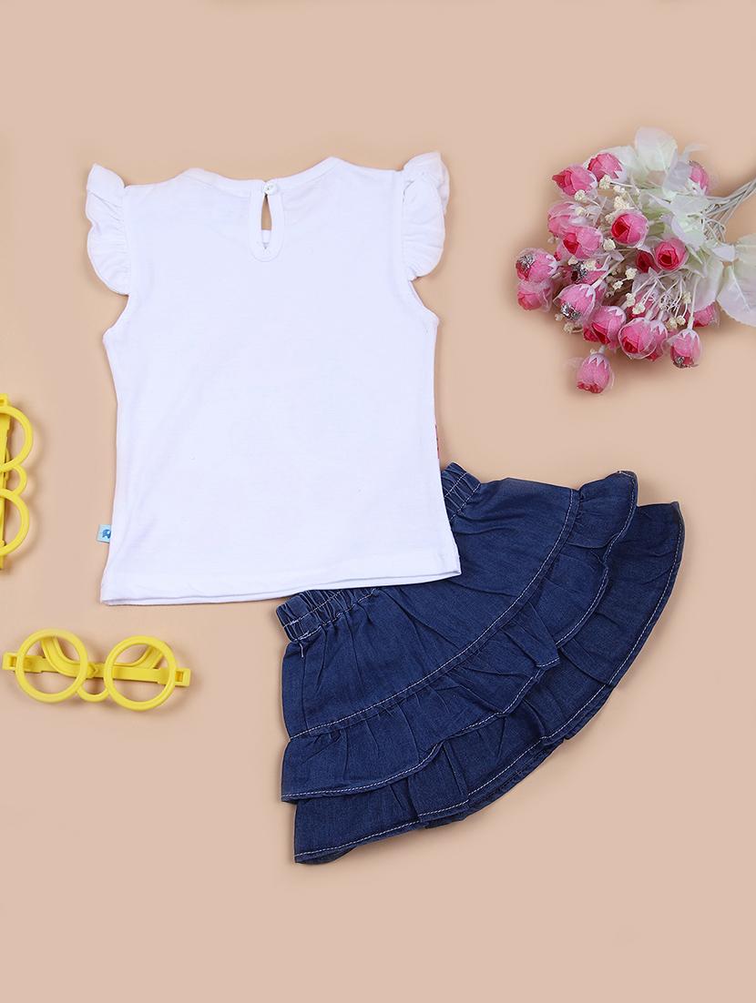 kids printed top and skirt set - 21688092 - Standard Image - 1
