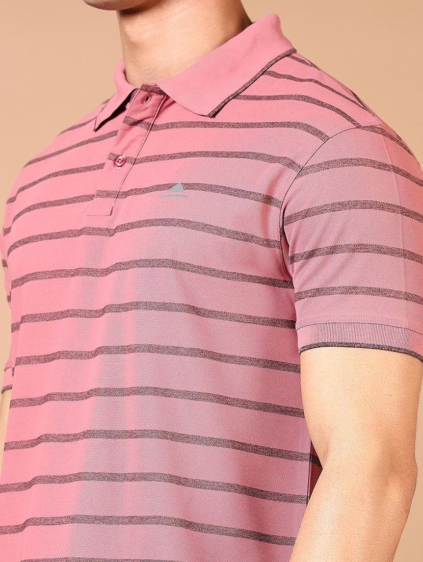 men striped short sleeve regular fit polo t-shirt - 21688133 - Standard Image - 4