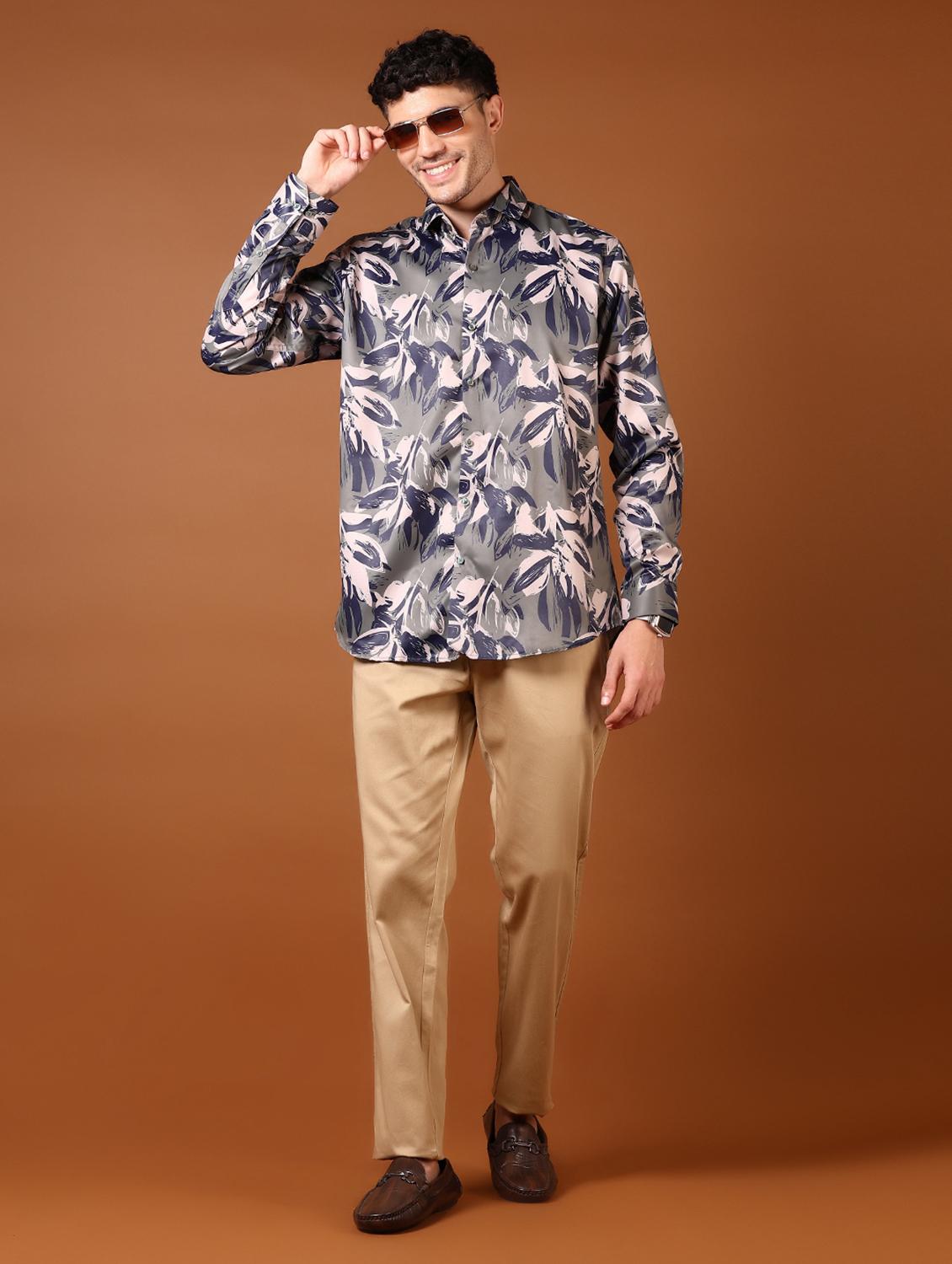 men solid mid rise casual chinos - 21688207 - Standard Image - 4