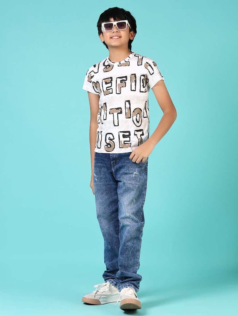 boys printed short sleeves t-shirt - 21688222 -  Standard Image - 4