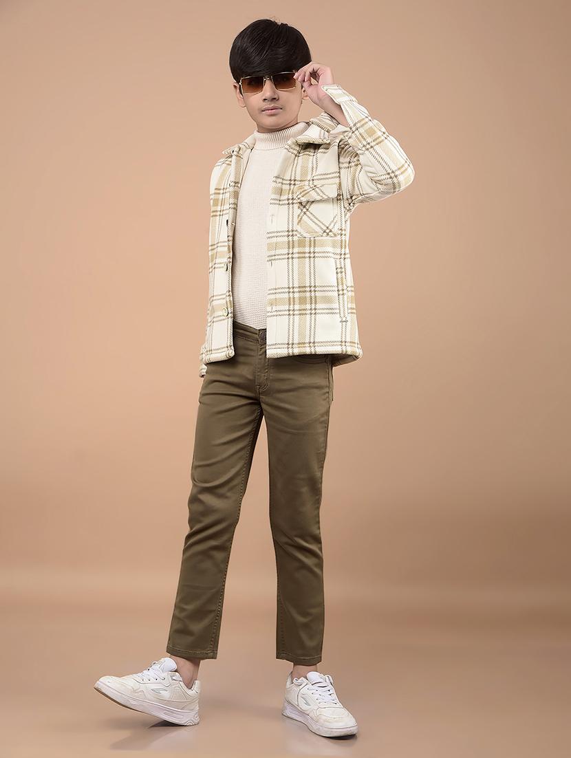 boys long sleeves checkered shacket - 21688321 - Standard Image - 4