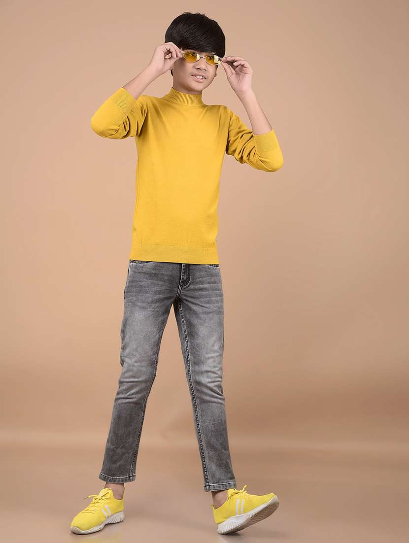 boys long sleeves self design sweater - 21688337 -  Standard Image - 4