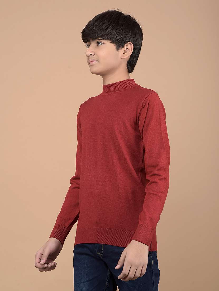 boys long sleeves solid sweater - 21688338 -  Standard Image - 1