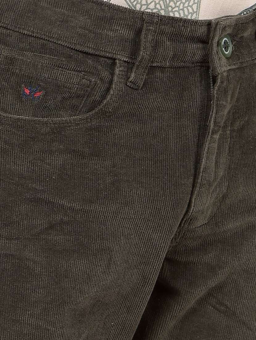 boy solid slim fit corduroy trousers - 21688353 -  Standard Image - 6
