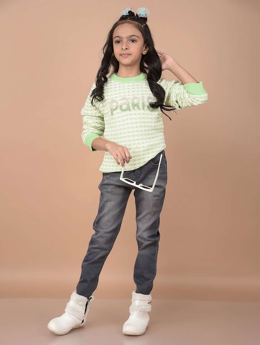 girls grey skinny fit plain jeans - 21688382 - Standard Image - 4