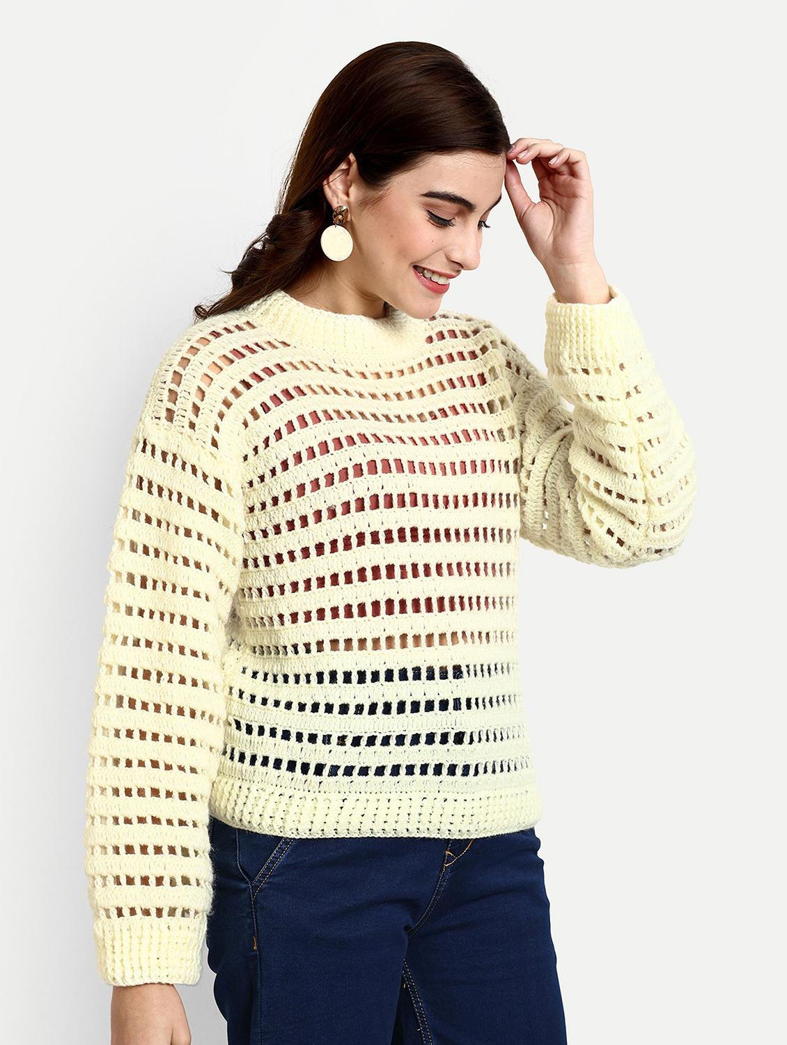 women round neck long sleeve pullover - 21688481 - Standard Image - 1