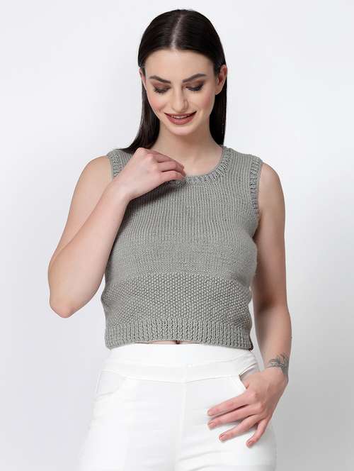 women aceylic sleeveless pullover - 21688483 -  Standard Image - 0
