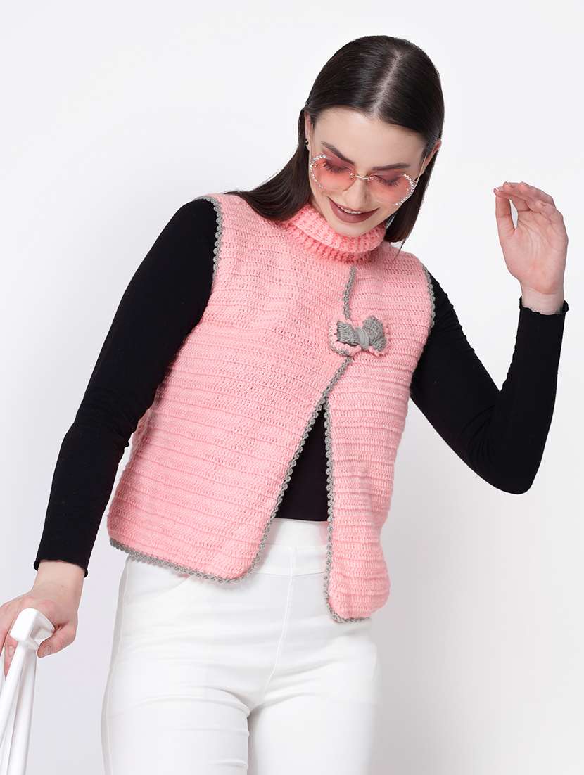 women crochet sleeveless pullover - 21688484 -  Standard Image - 1