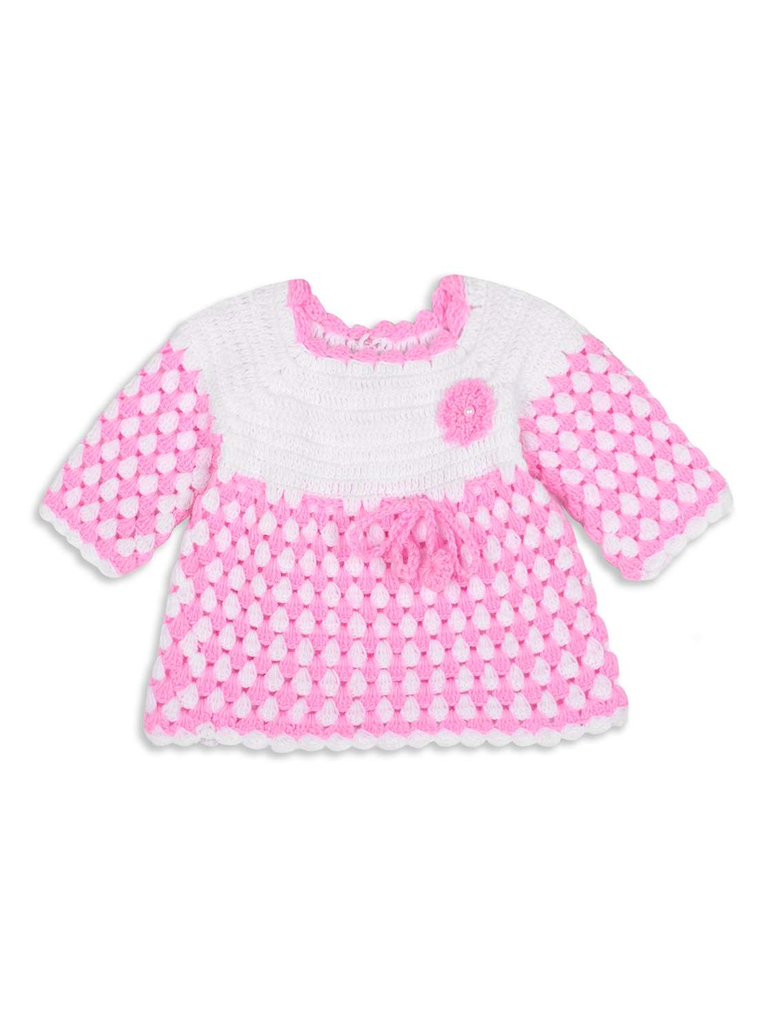 girls self design frock with cap - 21688499 -  Standard Image - 1