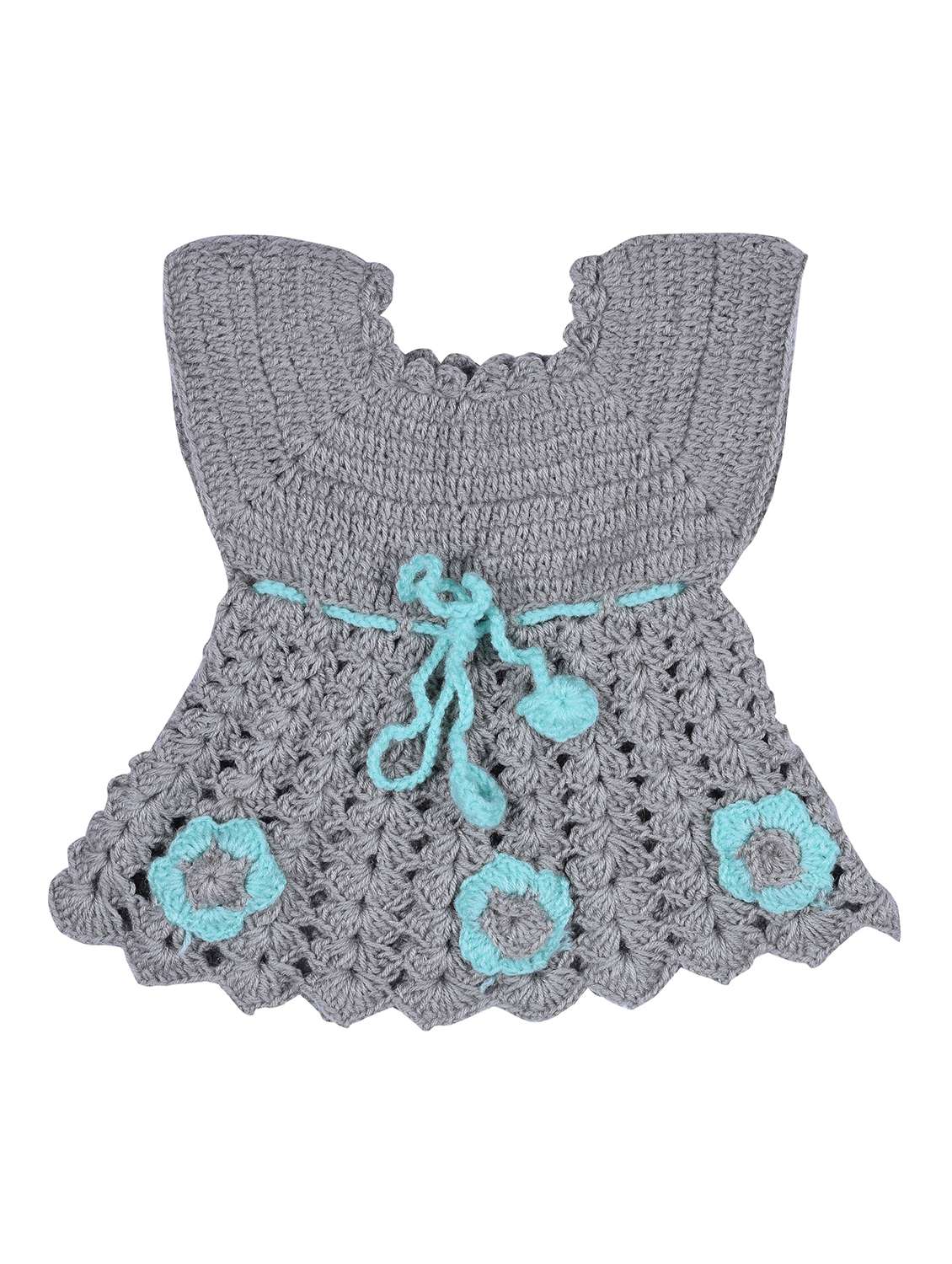 girls self design frock with shrug - 21688510 -  Standard Image - 1