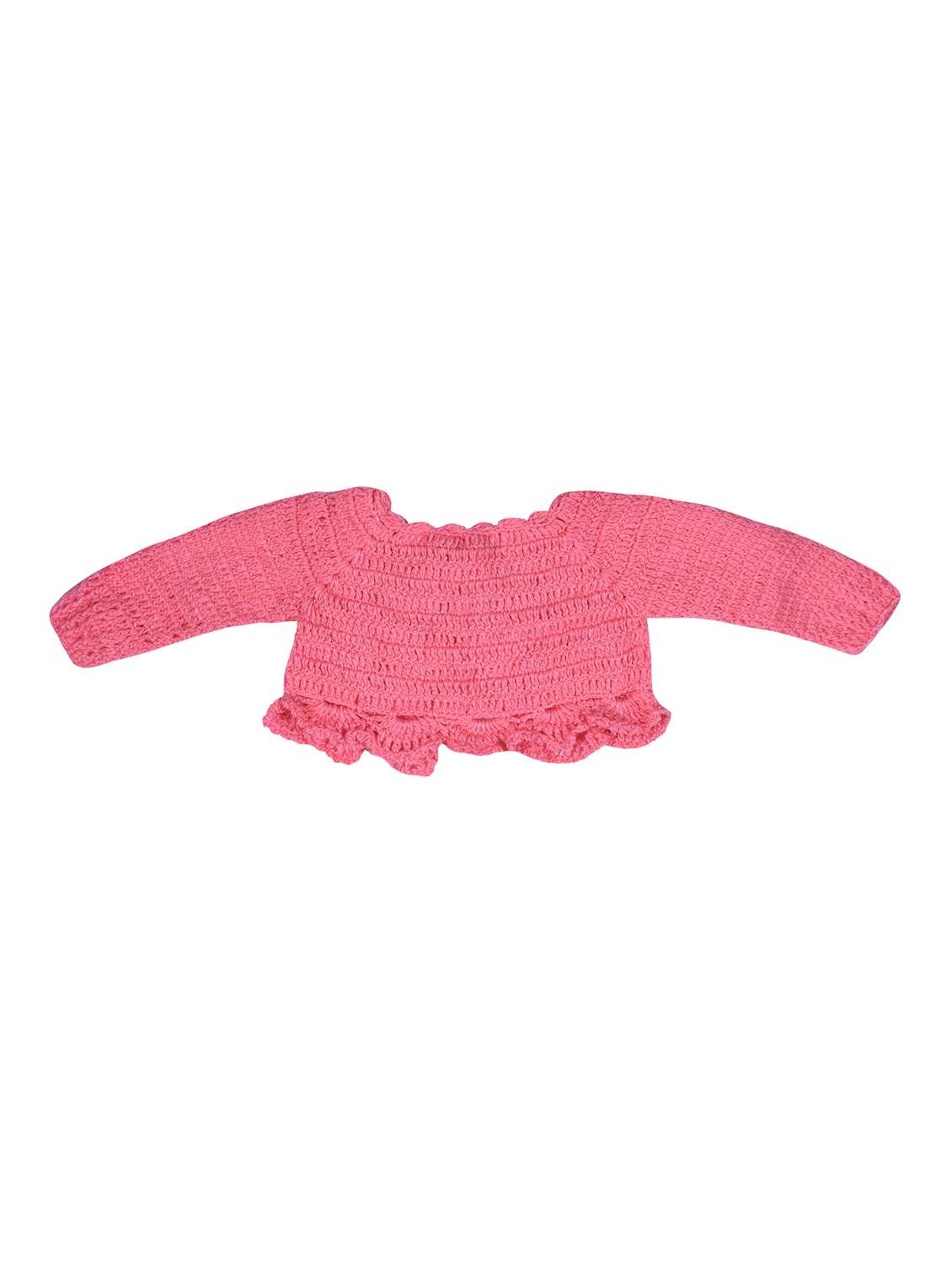 girls grey self design frock and shrug - 21688513 - Standard Image - 4