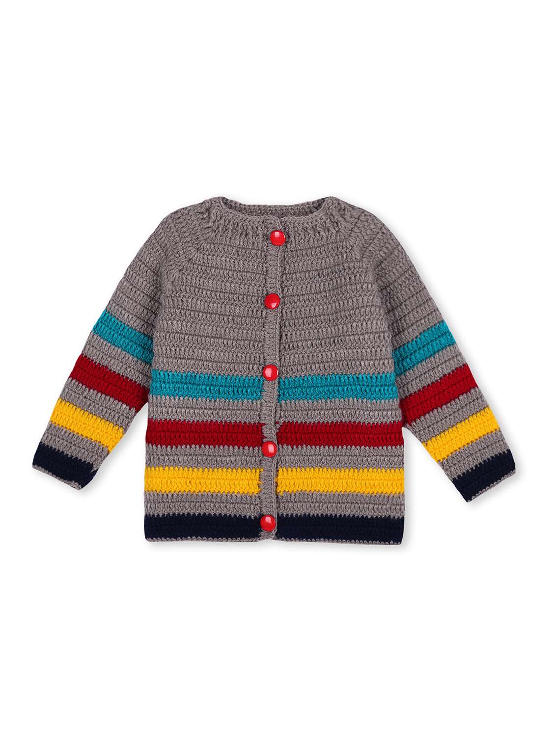 handmade knitted dungaree sweater with cap & shoes - 21688514 -  Standard Image - 1