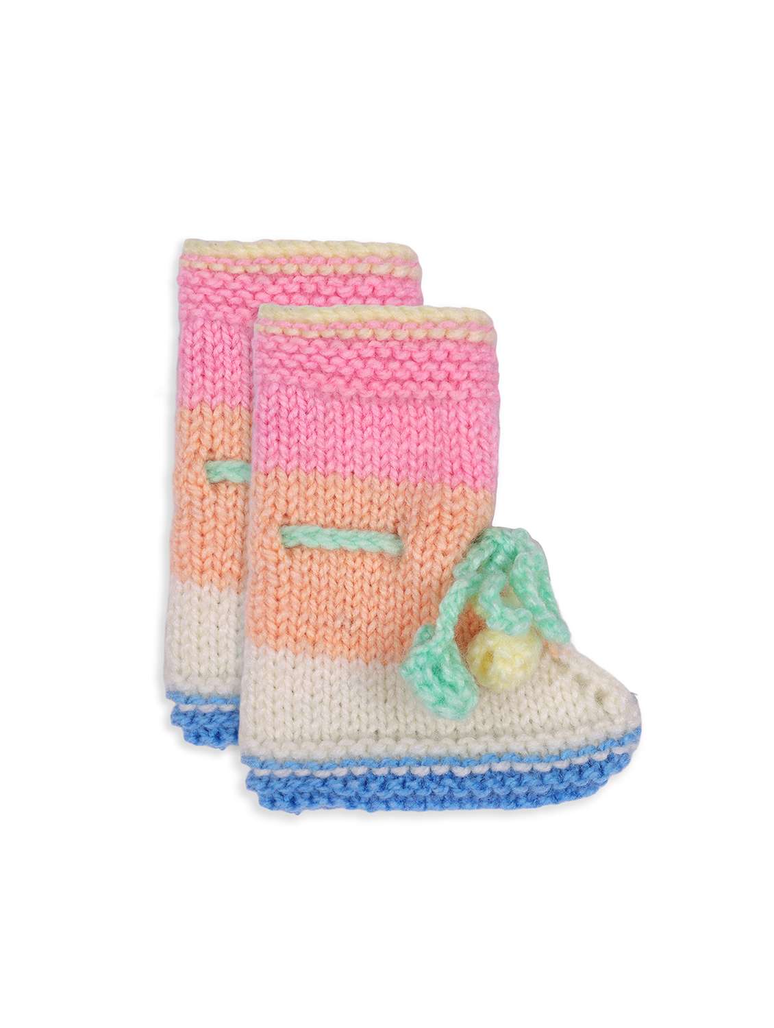 handmade crochet knitted pyjamas sweater set with cap and shoes - 21688528 - Standard Image - 4