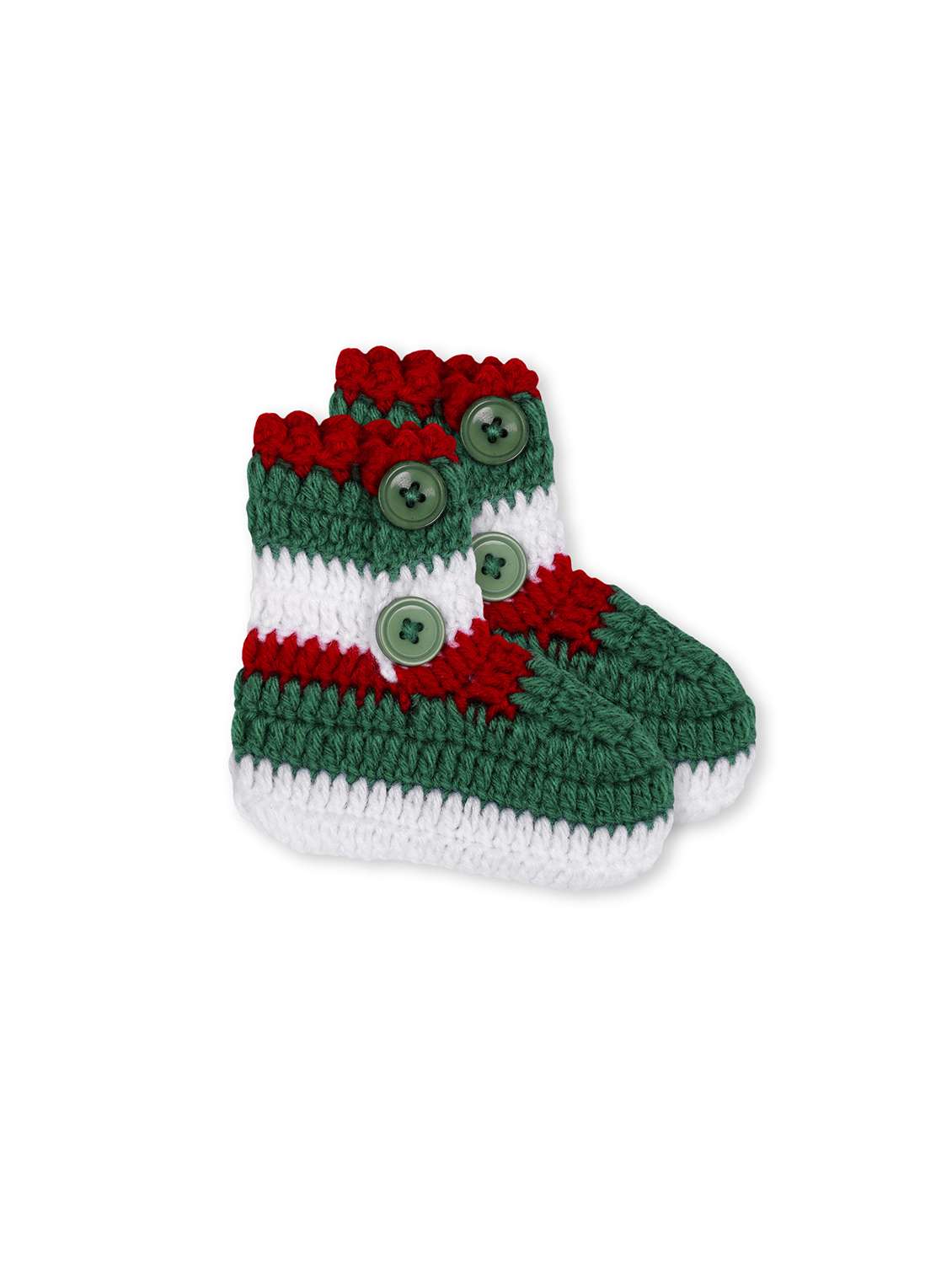 handmade crochet knitted pyjamas sweater cord set with cap and shoes - 21688537 - Standard Image - 4