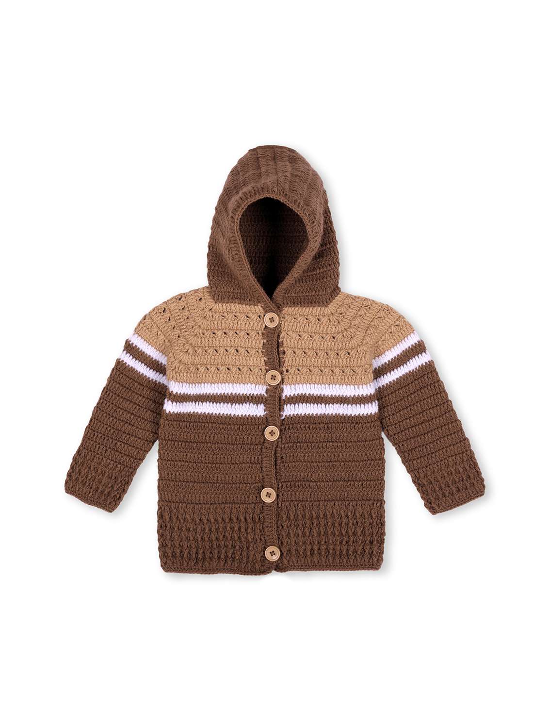 girls self design long sleeve cardigan with socks - 21688542 -  Standard Image - 1