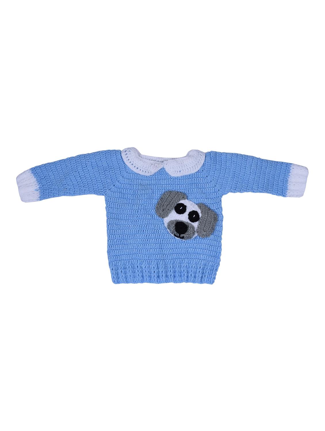 handmade crochet knitted pyjamas sweater set with cap and shoes - 21688560 - Standard Image - 1