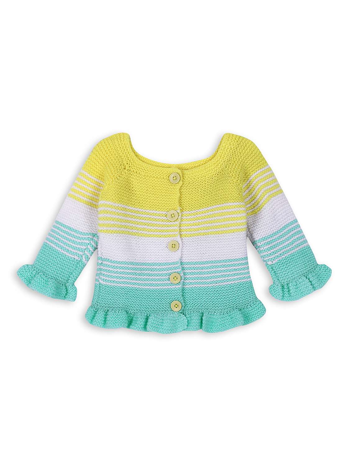 girls self design long sleeve cardigans