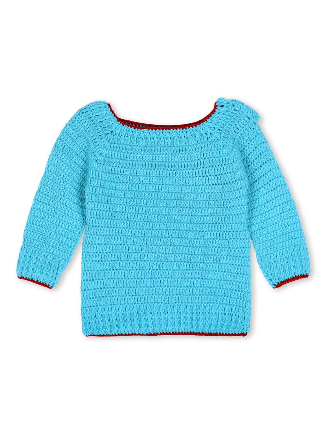 girls self design long sleeve sweater - 21688565 - Standard Image - 1