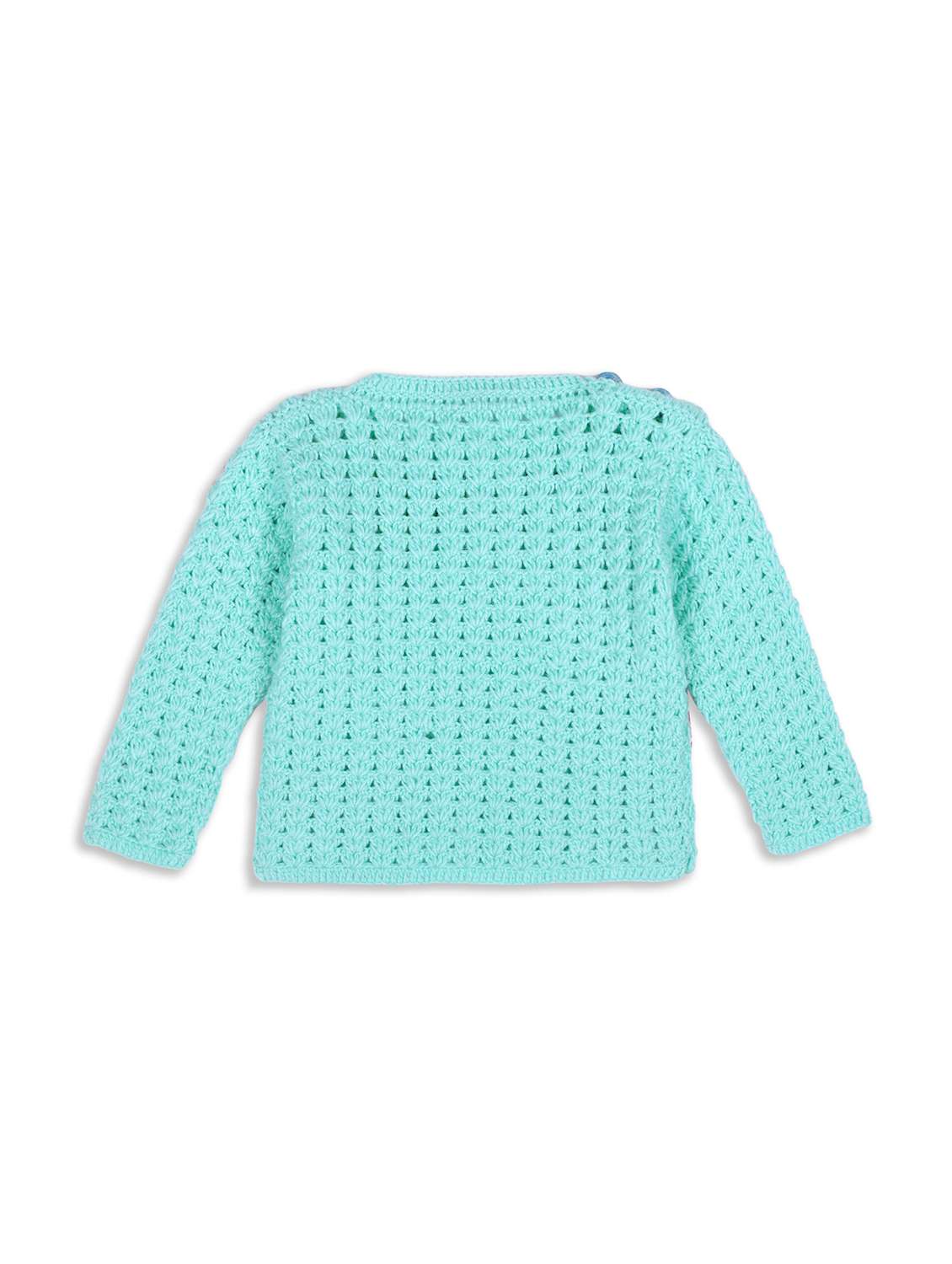 girls self design long sleeve sweater - 21688569 - Standard Image - 1