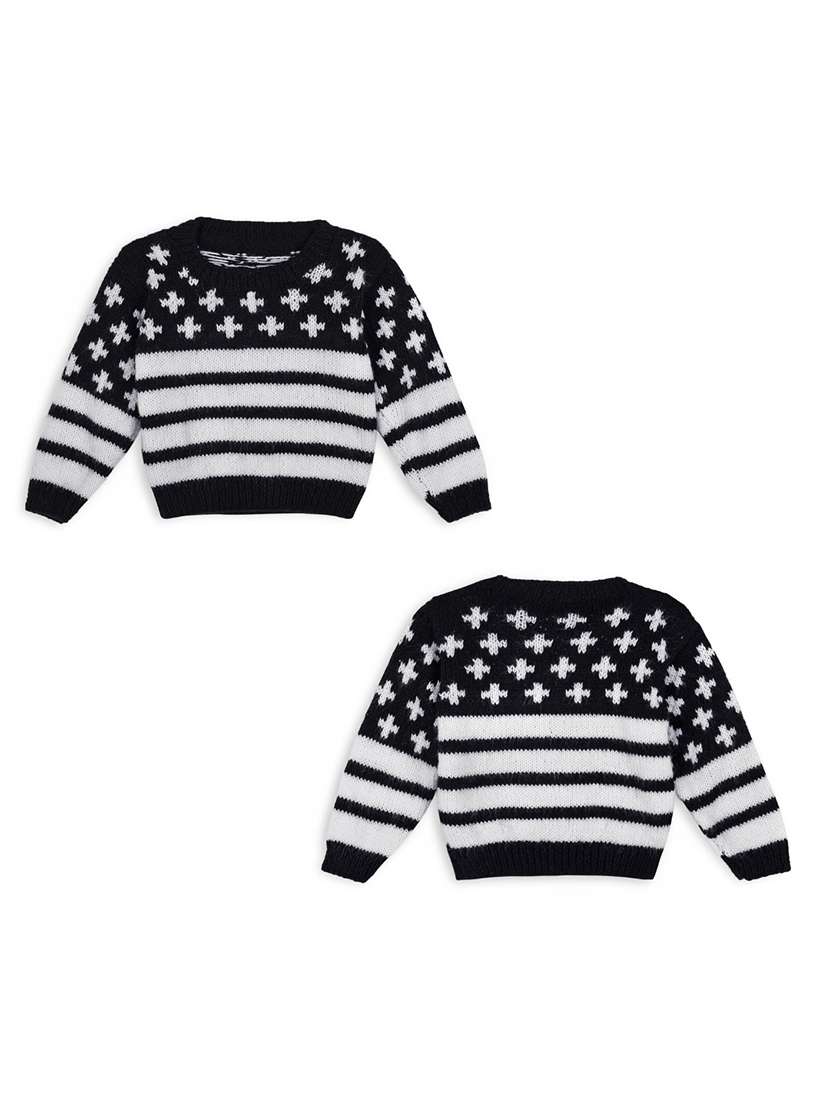 girls self design long sleeve sweater - 21688593 -  Standard Image - 1