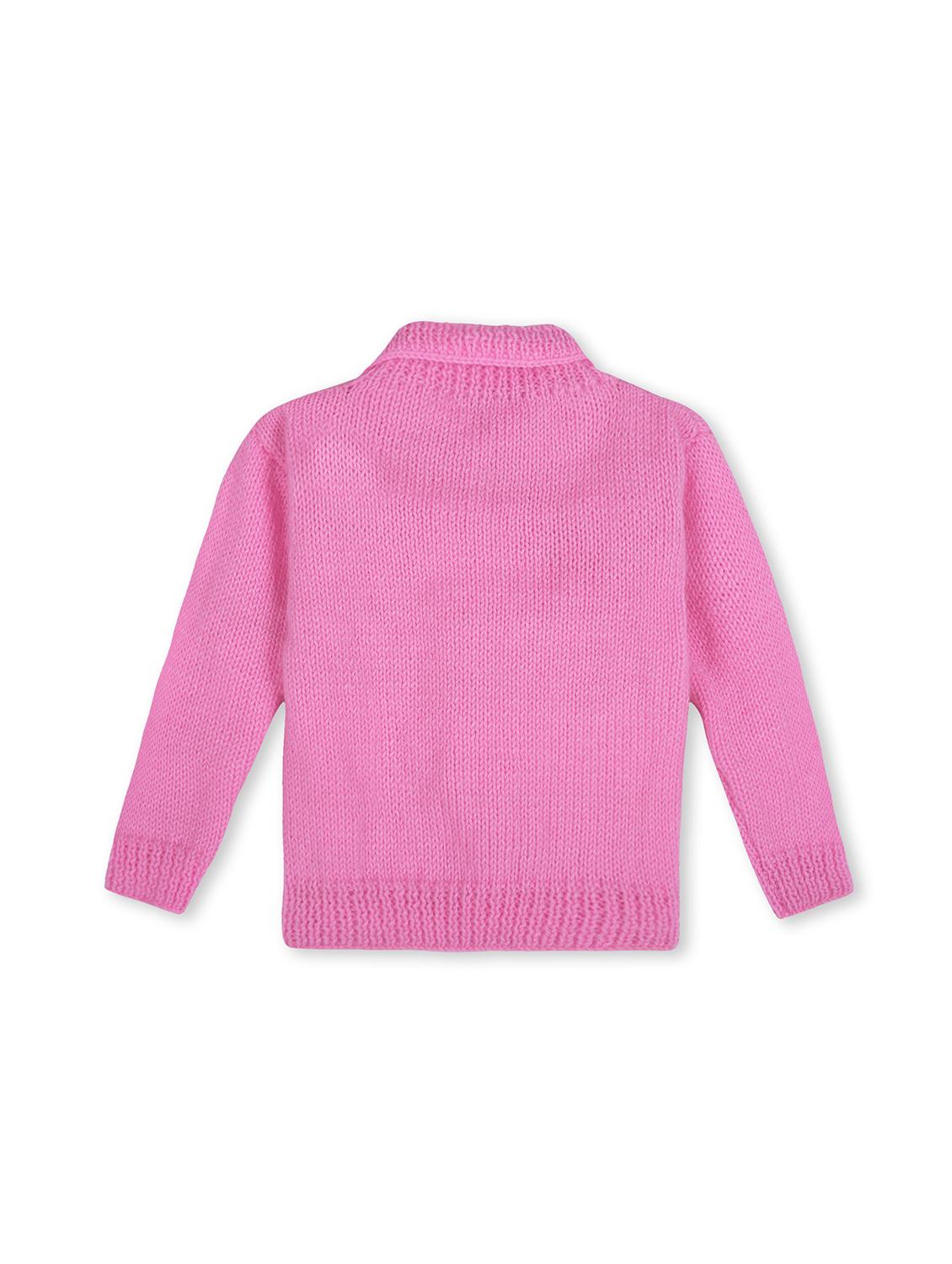 girls solid long sleeve pullover sweater - 21688597 - Standard Image - 1