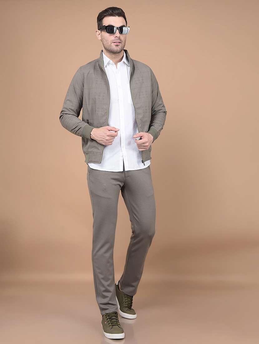 men mid rise solid chinos - 21688653 -  Standard Image - 4